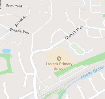 map for Lostock Primary School