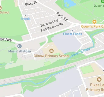 map for Gilnow Primary School