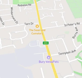 map for The Swan & Cemetery