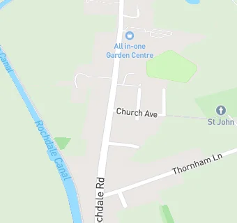 map for Thornham Cricket Club