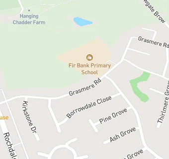 map for Fir Bank Primary School