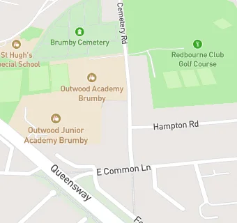 map for Outwood Academy Brumby