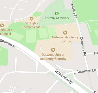 map for Outwood Junior Academy Brumby