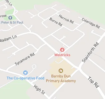 map for Barnby Dun Primary Academy