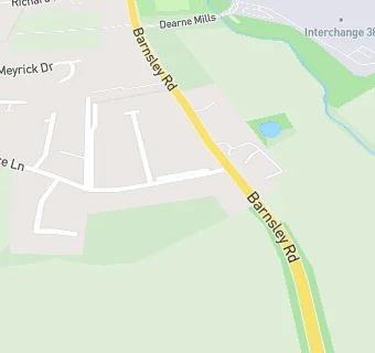 map for Kexbrough Cricket Club