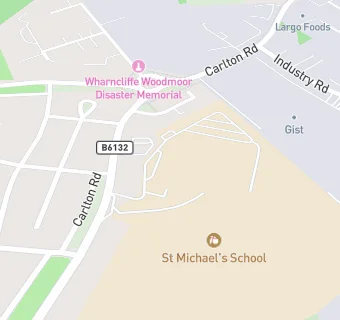 map for St Helen's School