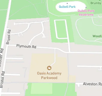 map for Oasis Parkwood Academy by Sodexo