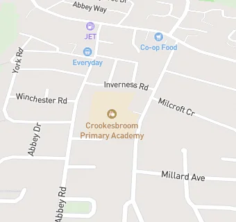 map for Crookesbroom Primary Academy