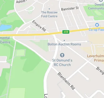 map for Powerleague Bolton Community Club