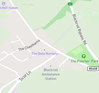 map for Kids Planet Blackrod