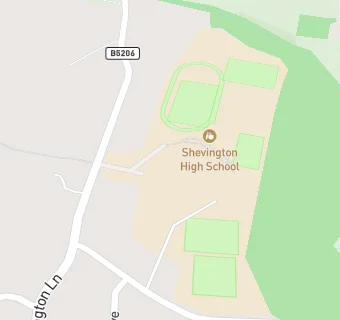 map for Shevington High School