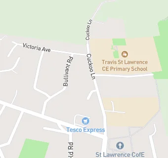 map for Travis St Lawrence C Of E Primary School Upper