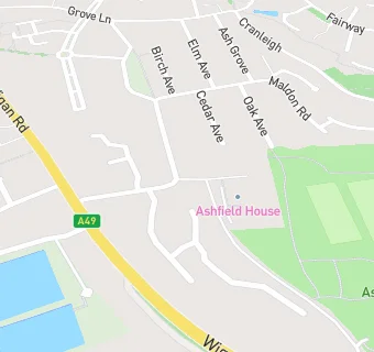 map for Ashfield House Hotel