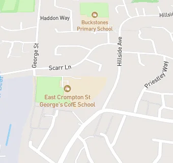 map for East Crompton St George's CofE School