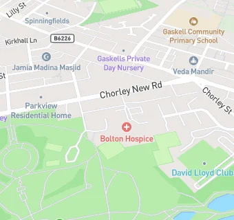 map for Bolton Hospice