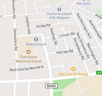 map for Grace Church