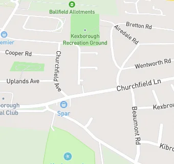 map for Kexborough Methodist Church