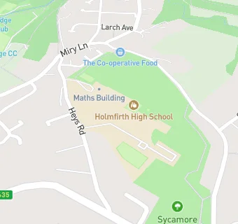 map for Holmfirth High School