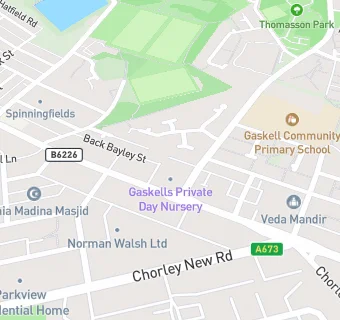 map for Gaskells Private Day Nursery