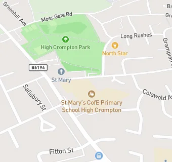 map for St Mary's CofE Primary School High Crompton