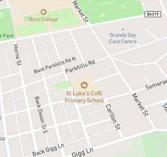 map for St Luke's CofE Primary School