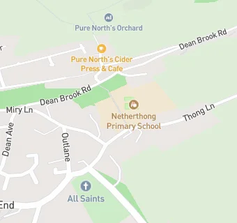 map for Netherthong Primary School