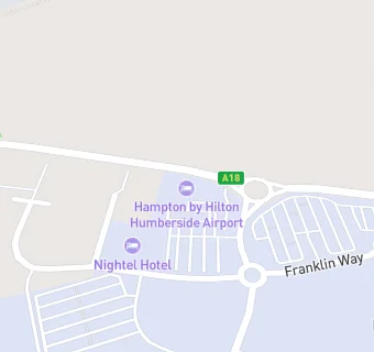 map for Hampton by Hilton Humberside Airport