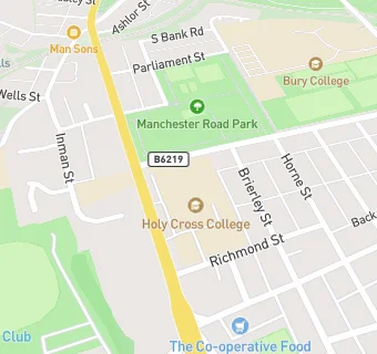 map for Holy Cross College