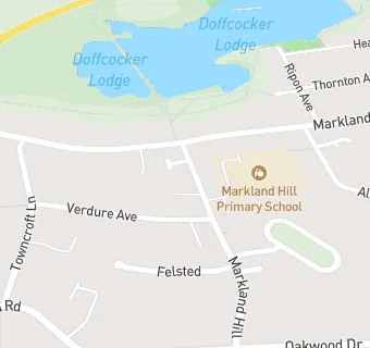 map for Markland Hill Primary School