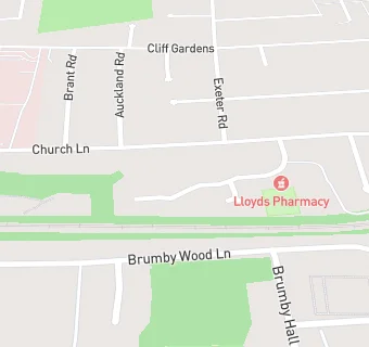 map for Church Lane Medical Centre