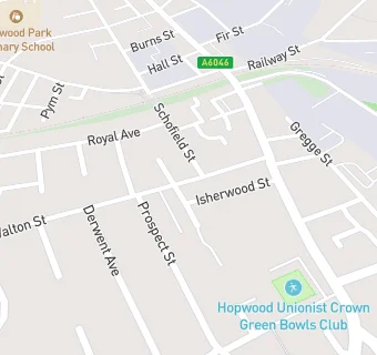 map for Hopwood Medical Centre