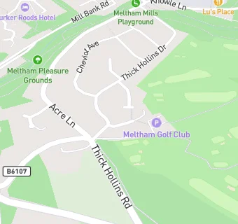 map for Meltham Golf Club