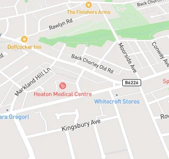 map for Heaton Medical Centre 