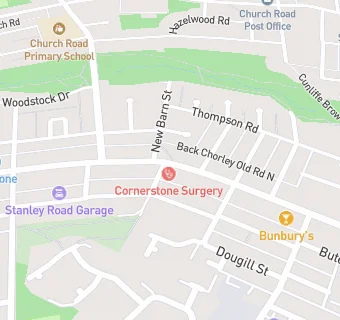 map for Cornerstone Surgery