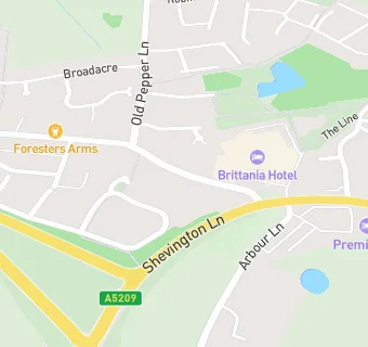 map for Britannia Hotel Wigan