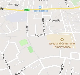 map for Woodland Community Primary School