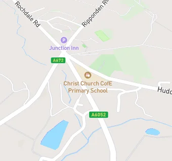 map for Christ Church C of E Denshaw School