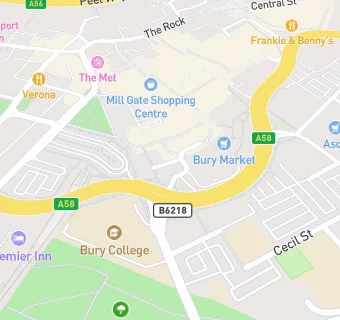 map for Walsh's of Bury