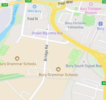 map for Bury Grammar School