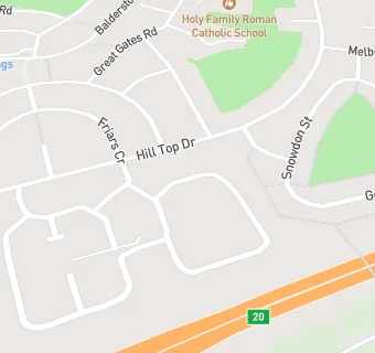 map for Hill Top Community Primary School