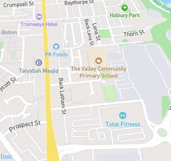 map for The Valley Community Primary School