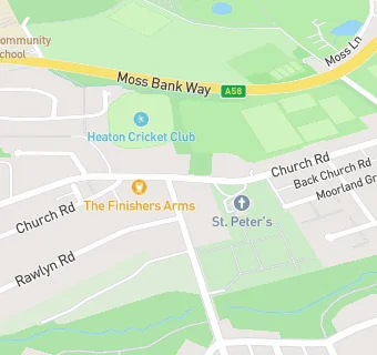 map for St Peters Church Parish Centre