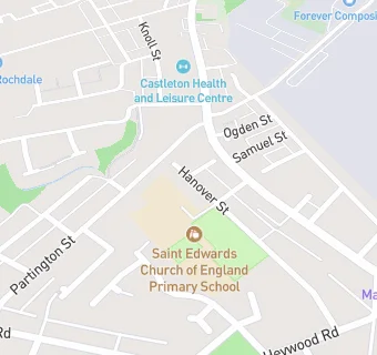 map for St Edward's C of E Primary School