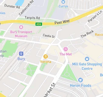 map for Stanleys of Bury