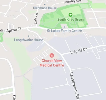 map for Dr D P Diggle & Dr R E Phillips - Church View Health Centre