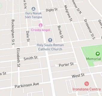 map for Scunthorpe Polish Social Centre