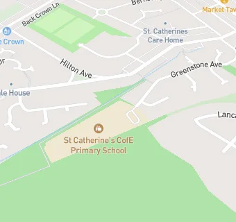 map for St Catherine's CofE Primary School