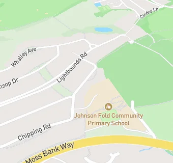 map for Johnson Fold Community School