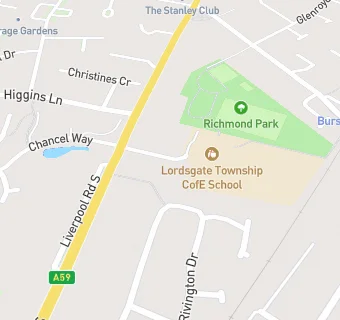 map for Lordsgate Township C Of E Primary School