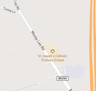 map for St Joseph's Catholic Primary School, Wrightington